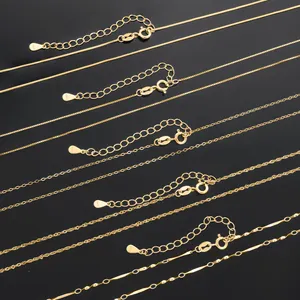CDE YC оптовая продажа, 925 серебряные ювелирные изделия, итальянское серебряное ожерелье, цепочка из Фигаро, Золотая 925, серебряная цепочка для женщин
