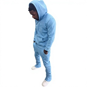 Chándal Deportivo Ecológico Personalizado para Hombre, para Invierno, para Correr y Entrenar, con Forro Polar, Cierre con Cordón, Ropa Deportiva Informal - Product Image 5