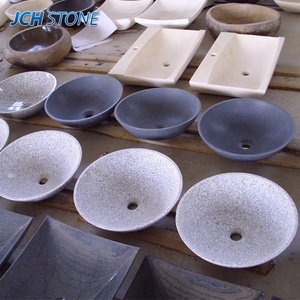 Vente en gros G654 Évier rond en pierre de <span class=keywords><strong>granit</strong></span> naturel gris foncé - Product Image 4
