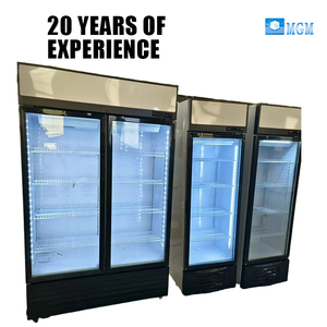 Réfrigérateur commercial grande capacité pour boissons, vitrine réfrigérée à 2 portes vitrées, réfrigérateur vertical de présentation - Product Image 1