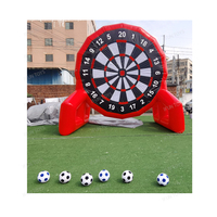Cible de jeu de Football gonflable interactif en plein air, fléchettes de Football gonflables pour événement