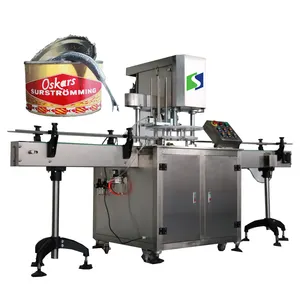 spiral potato chips paper can sealer machine medium speed can seamer equipment/PET paper aluminum tin can sealer machine