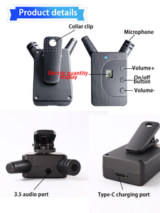 Chống nhiễu <span class=keywords><strong>2.4GHz</strong></span> hướng dẫn du lịch Tai nghe 180m tín hiệu ổn định 999 kênh chuyển đổi cho các chuyến thăm nhà máy huấn luyện cưỡi ngựa - Product Image 2