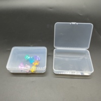 Boîte de rangement portable en plastique PP transparent, multi-usages, petite boîte cadeau transparente pour produits ménagers, emballage portable