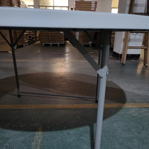 Mesa Redonda Plegable de Plástico para Banquetes de Boda, <span class=keywords><strong>60</strong></span> Pulgadas, 5 Pies, 10 Personas, 150 cm, para Eventos y Fiestas - Product Image 5