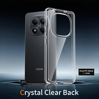 Étui de téléphone portable transparent antichoc en cristal pour Redmi Note 15 Pro 4G, coque en PC