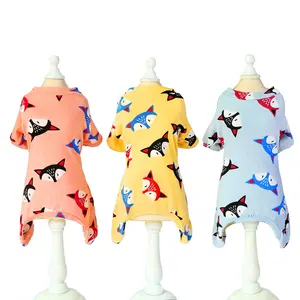 Fitwarm Cute Fox Print Hunde pyjamas Indoor Jumps uit