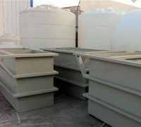 Réservoir de stockage en polypropylène naturelle, stockage avec galvanoplastie pour produits chimiques, anodiser et laver