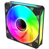 Ventilateur de boîtier d'ordinateur RGB le plus vendu, 5V 3 broches, blanc et noir, ventilateur de refroidissement silencieux PC
