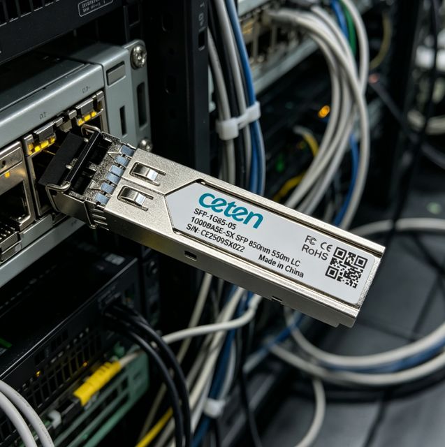 Finisar M-SFP-SX/LC 1.25G SFP 1000BASE-SX FTTH Network Fiber Transceiver