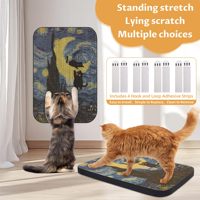 Griffoir pour chat et chien en carton ondulé écologique, durable, facile à assembler, design moderne, plusieurs styles