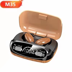 Auriculares inalámbricos con tws de bambú, novedad, 2022, vintage, <span class=keywords><strong>M35</strong></span> - Product Image 2