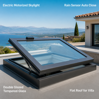 Fenêtre de toit automatique OPPGATE, cadre en alliage d'aluminium, double vitrage Low-E, isolation thermique, garantie 5 ans, OEM personnalisé