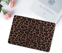 Housse de protection pour ordinateur portable en cuir PU léopard personnalisé, coque rigide en plastique pour MacBook Neo 13 pouces Air 13.6 15 Pro 14 16 pouces pour femmes