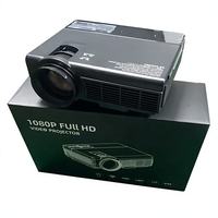Mini Proyector Portátil 1080P, 150 ANSI Lúmenes LCD LED HIFI, Compatible con 4K 1000:1 para Cine en Casa Interior y Exterior