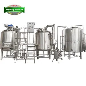 Turnkey Beer Brewing System Complete Beer Production Line Craft Beer Brewery Equipment 500L 1000L 1500L Supplier