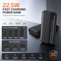 Batterie externe compacte 10000mAh 22.5W pour les magasins de détail et les commandes d'accessoires en gros