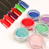 Poudres à ongles acryliques professionnelles en vrac, 6 couleurs personnalisées, couleurs brillantes de bonbons