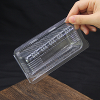 Contenitore per Sushi Usa e Getta in PET Riciclabile di Grado Alimentare con Coperchio a Cerniera Trasparente per Asporto di Sushi e Sashimi