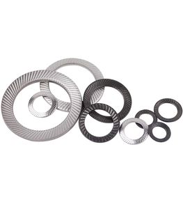 Premio 304 lucchetto in acciaio inossidabile rondella in carbonio Anti-allentamento doppia rondella seghettata a farfalla rondella antiscivolo - Product Image 2