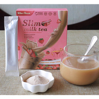 Café et Thé au Lait Minceur, Aliment Diététique Perte de Poids, Brûleur de Graisse et Détox, Saveur Fruitée, OEM, Café et Thé au Lait Minceur Perte de Poids