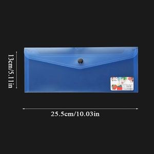 Carpeta de Archivos PP 2026M, 25.5X13cm, Bolsa para Documentos con Impresión UV, Cierre a Presión, Transparente Esmerilado, Organizador de Suministros de Oficina - Product Image 2