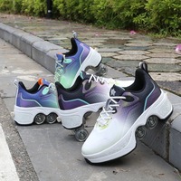 Chaussures de roller LED fluorescentes SeeMore pour enfants, design cool à roulettes lumineuses, chaussures de patinage universelles pour l'extérieur