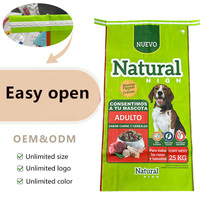 Sac tissé en PP recyclable en gros pour usine, 10KG 25KG, emballage alimentaire pour animaux de compagnie (chats, chiens), qualité alimentaire avec impression flexo