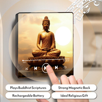 Cadeau religieux, aimant de réfrigérateur avec sutra bouddhiste, lecteur audio personnalisé, dispositif de chant bouddhiste pour salle de méditation, fournitures de temple