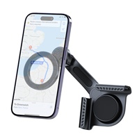 Support de téléphone magnétique universel pour voiture avec fixation clip-on pour écran de navigation