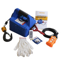 Nouvelle mini-treuil électrique portable à télécommande, 110V 220V, 100kg-500kg, pour le levage de matériaux sur chantier