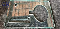 Machine de gravure CNC automatique de haute précision Guangmei, moteur à boîte de vitesses PLC, puissance 37 kW, épaisseur de verre 3-19 mm, 0-6000 mm/min
