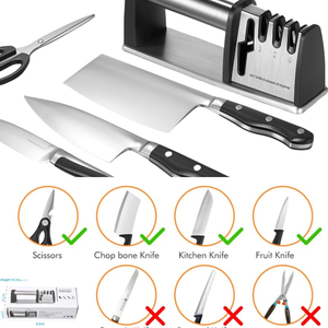 Afilador de Cuchillos de Acero al por Mayor, Herramienta Manual Antideslizante para Afilar Tijeras, para Uso Doméstico en la Cocina - Product Image 4