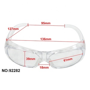 Lunettes de protection industrielles avec plaquettes nasales antidérapantes en TPR, certifiées CE EN166 ANSI Z87.1, design classique, pour entrepôt et logistique - Product Image 5