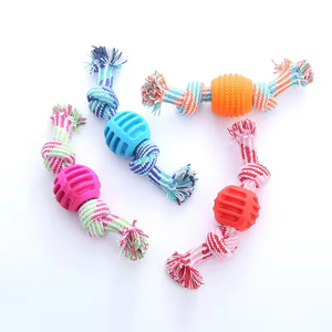 Jouet à mâcher pour chien en TPR coloré et mignon, avec corde, résistant aux morsures, pour chiens - Product Image 5