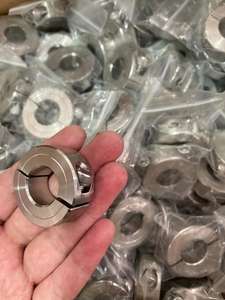 MALAXY Collier d'arbre à alésage hexagonal en deux pièces à double fente Colliers d'arbre de serrage en aluminium Collier d'arbre à double fente - Product Image 2