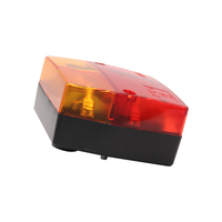Feu arrière de freinage à LED LIWOF homologué ECE 12V avec lentille PC, éclairage de plaque d'immatriculation, 4 fonctions, montage horizontal et vertical, remorque