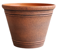 Pot de fleurs suspendu en plastique léger de style terre cuite, taille personnalisable, pour plantes succulentes, herbes, marque RTI, jardin extérieur