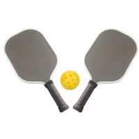 Raquette de pickleball allongée personnalisée MST pour adultes, avec alvéolations aérodynamiques de 16 mm, haute performance et contrôle, pour la compétition