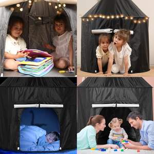 Tente de jeu pliable pour enfants, tente de jeu sensorielle intérieure, tente de jeu pour enfants, château de jeu, fenêtres en maille respirante, tente de jeu apaisante - Product Image 6