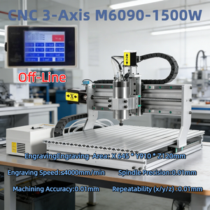 Machine de gravure CNC JS-6090 1500W, graveur de bureau avec contrôle hors ligne, pour relief 3D et lettrage en production en série - Product Image 1