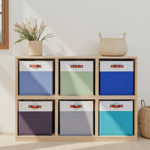 Groothandel Moderne Opvouwbare Inklapbare Kubus Opbergmand voor Boeken en Thuisopberging - Product Image 3