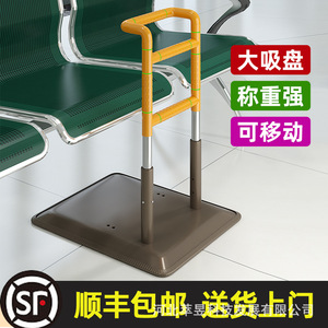 Stainless Steel <b>Bedside</b> Handrail With Non Drilling Installation For Elderly And Disabled Support 600 Jin Load Capacity - Product Image 2