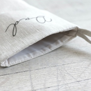 Personalized <b>Name</b> <b>Tags</b> Custom Color Cotton Linen Christmas Hanging Stockings Children Gift for Home Pure Linen House Decorations - Product Image 6