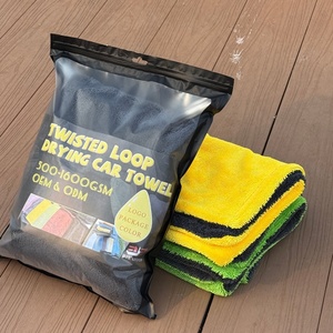 60x90cm 600gsm Custom Print Microfiber <b>Towel</b> <b>Quick</b> Dry Cleaning Cloth Car Wash <b>Towels</b> Twisted Loop <b>Drying</b> <b>Towel</b> - Product Image 1