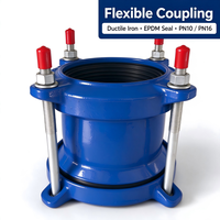 Raccord flexible, corps en fonte ductile, joint EPDM PN10 PN16 pour conduite d'alimentation en eau