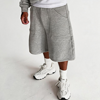 Shorts de jogging amples YITE pour hommes, en coton épais de haute qualité, 100 % coton, pour la course à pied