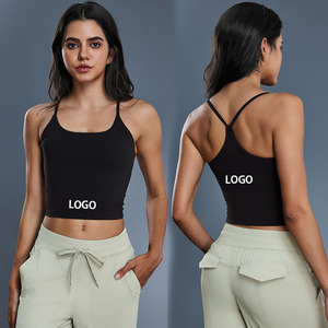 Canotta da Corsa Senza Cuciture per Donne, Top Compressivo Personalizzabile con Logo, Canotta da Yoga con Reggiseno Incorporato - Product Image 1