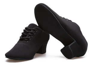 Zapatos de Baile Latino de Salón para Mujer, Suela Suave, Tacón Medio, Flexibles para Práctica y Actuación, Vals, <span class=keywords><strong>Cha</strong></span>-<span class=keywords><strong>cha</strong></span>, <span class=keywords><strong>Tango</strong></span> - Product Image 2