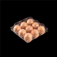 Boîte à œufs jetable de haute qualité en plastique Cartons à œufs en plastique transparent Support de cartons pour intensification de 3/4/5/6/8/9/10 trous